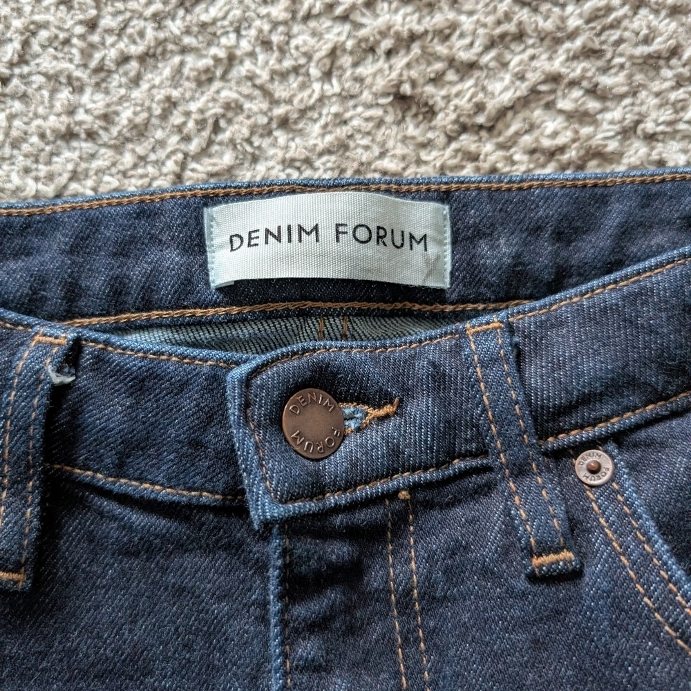 Dark Wash High Rise Denim Forum Jeans - Picture 3 of 6